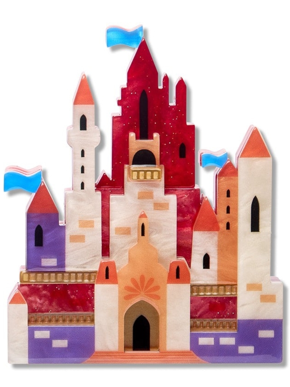Erstwilder x Pete Cromer In a Land Far Away Red Castle Brooch